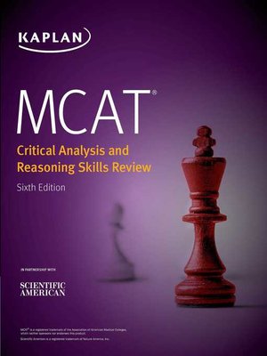 cover image of MCAT Critical Analysis and Reasoning Skills Review 2020-2021